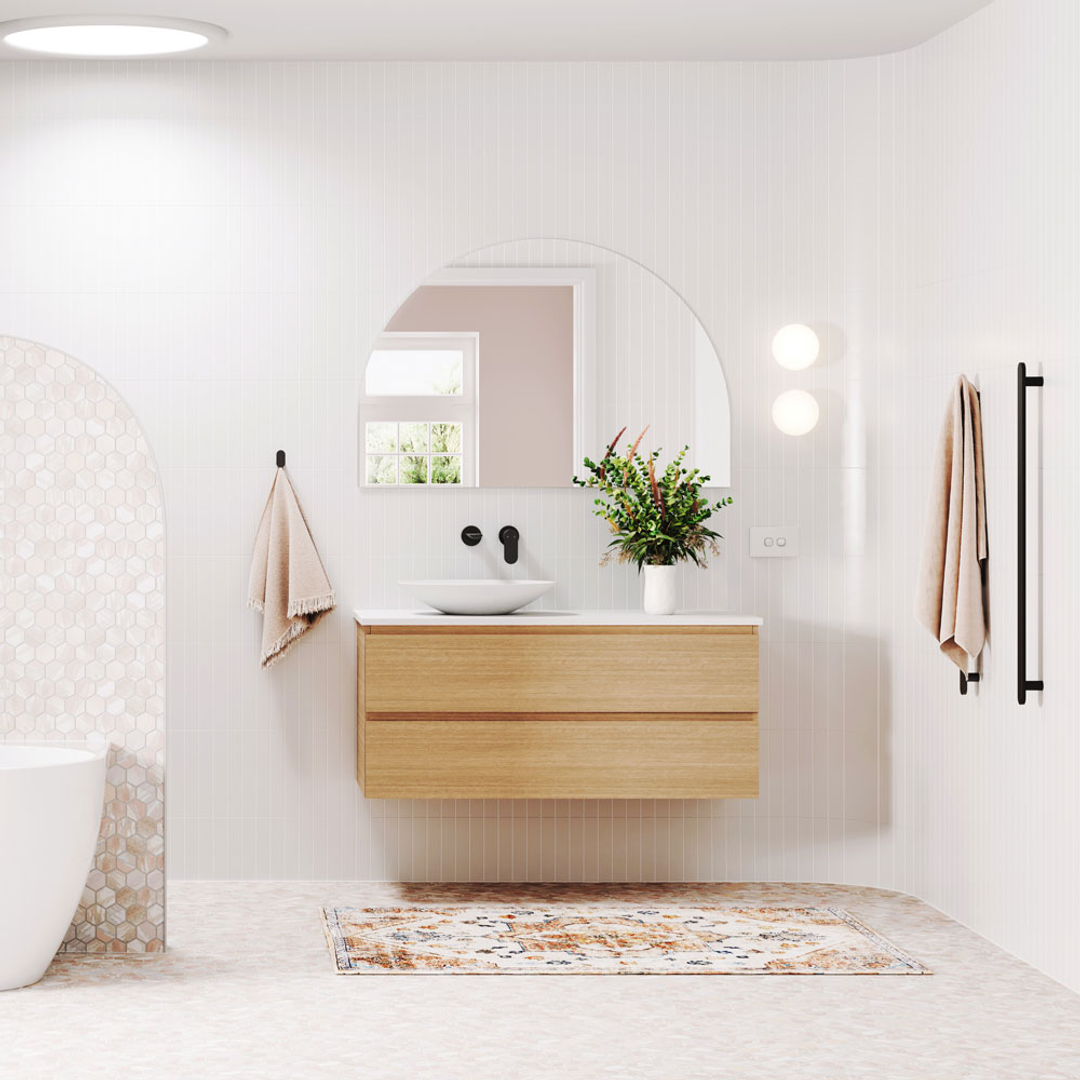 Fienza Carmen 1200 Sgl All Drawer Wall Hung Vanity Dolce Top