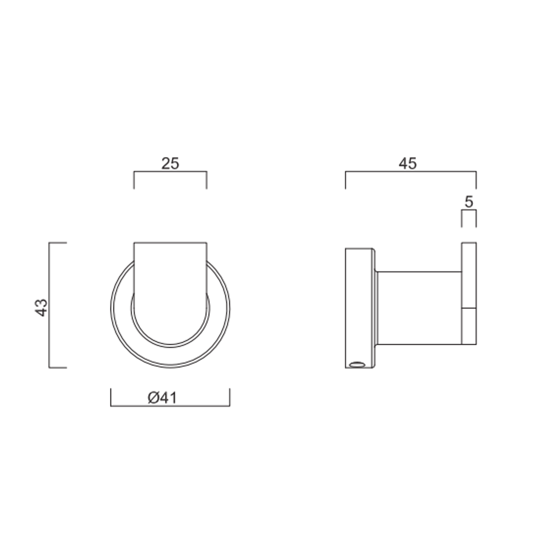 Gareth Ashton Premium Robe Hook Chrome Cea02