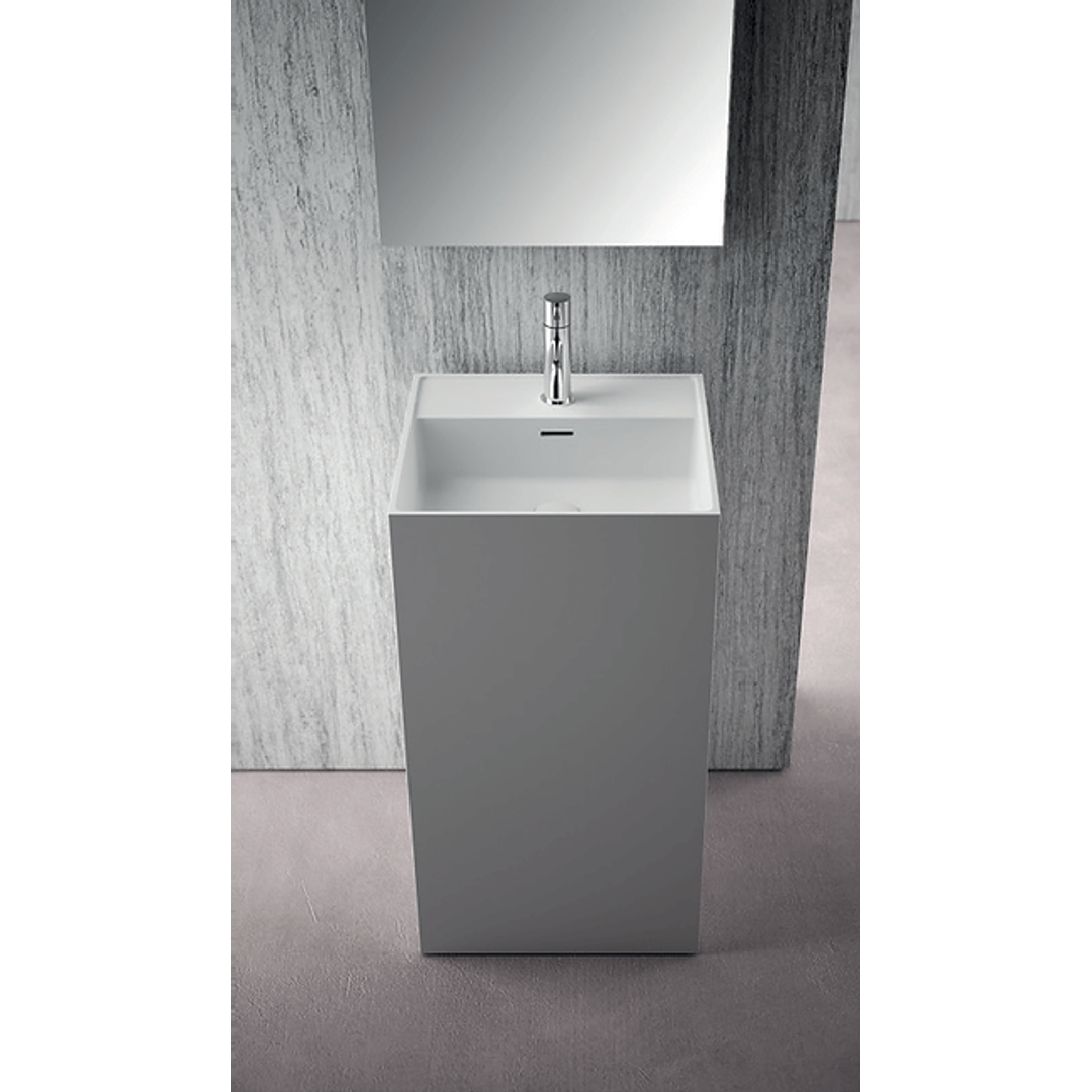 Domus Living Colonia Square X Freestanding Basin Matte Grey