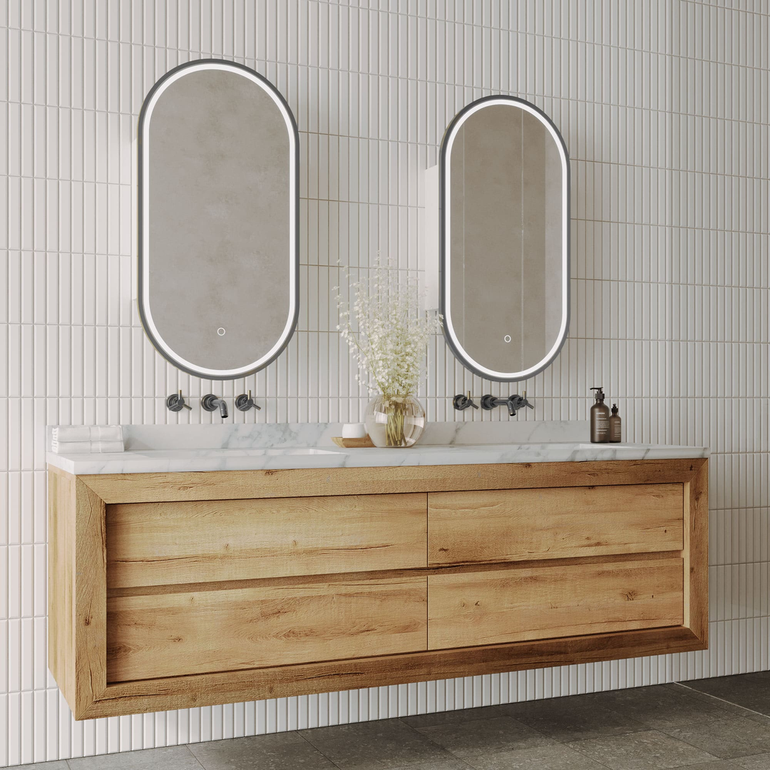 Remer Capsule Led Shaving Cabinet With Georgian Metal Frame