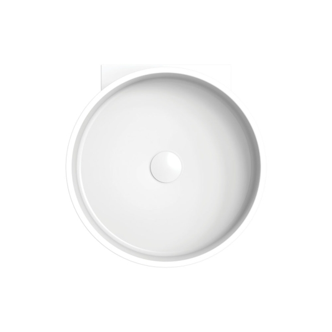 Fienza Livo Solid Surface Cylinder Wall Hung Basin