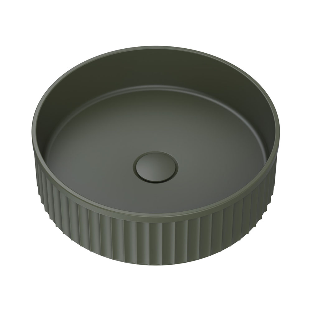 Fienza Minka Round Solid Surface Above Counter Basin Forest