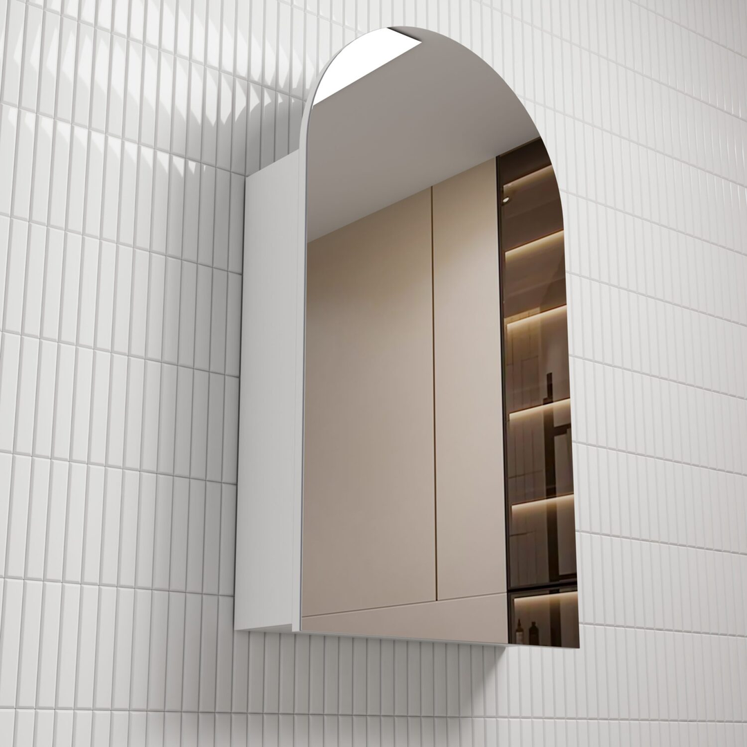 Aulic Canterbury Shaving Cabinet Matte White