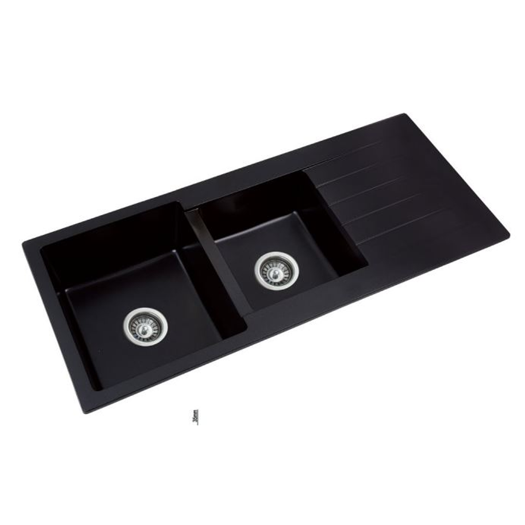 Interchange Uptown Quartz Granite Gsk1150 Sink And Drainer 1 Tap Hole 1&3/4 Bowl 1150X495X205