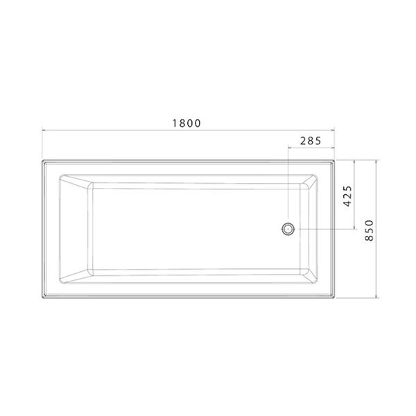Caroma Newbury Bath 1800mm