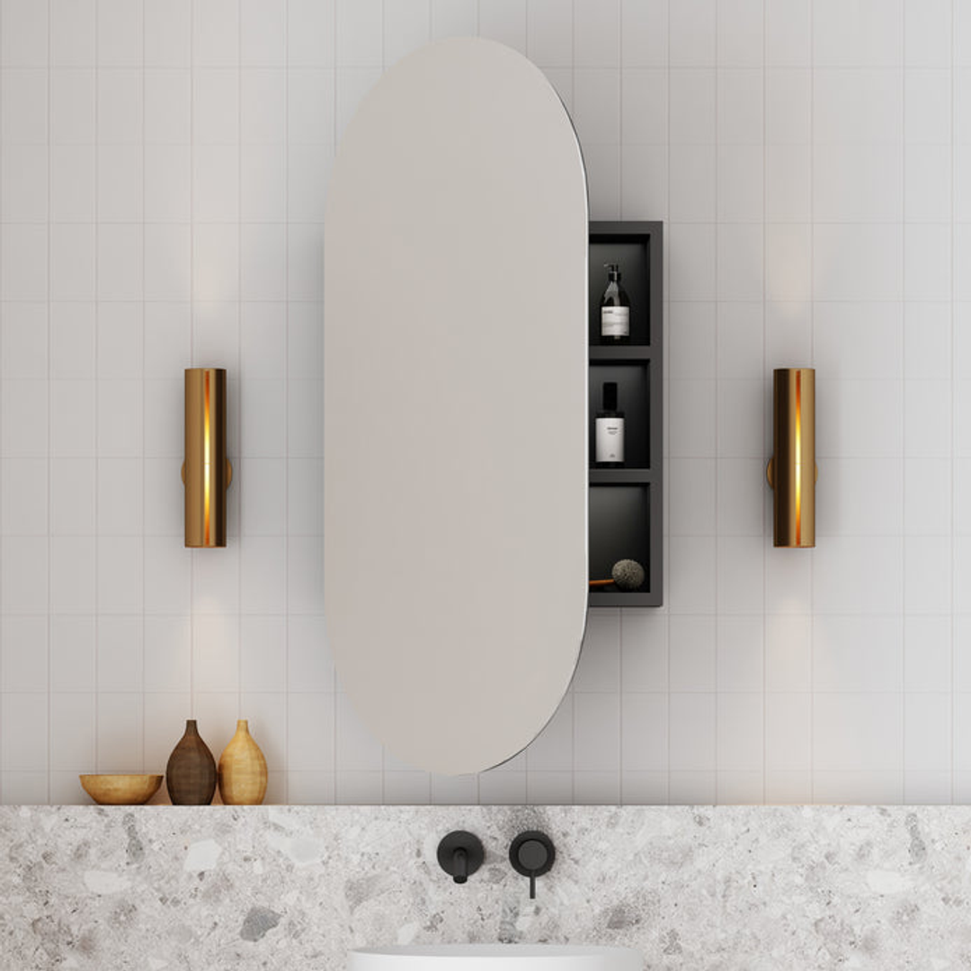 Cassa Design Elli Shaving Cabinet 450X900X150mm Matte Black