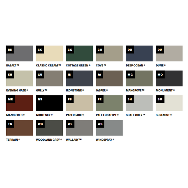 Roofing Screw Timber/Metal M6# 25mm Colorbond (100 Pack)