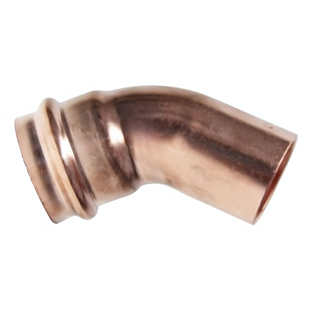Copper Press Elbow 45 Degree FF - Gas