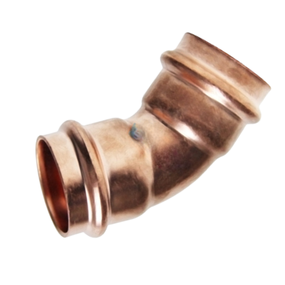 Copper Press Elbow 45 Degree FF - Water
