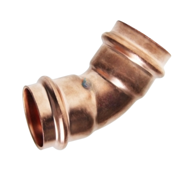 Copper Press Elbow 45 Degree FF - Water