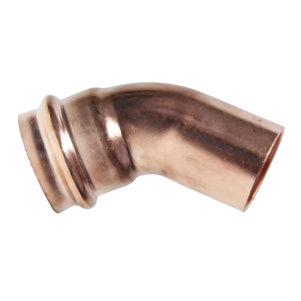 Copper Press Elbow 45 Degree MF - Water