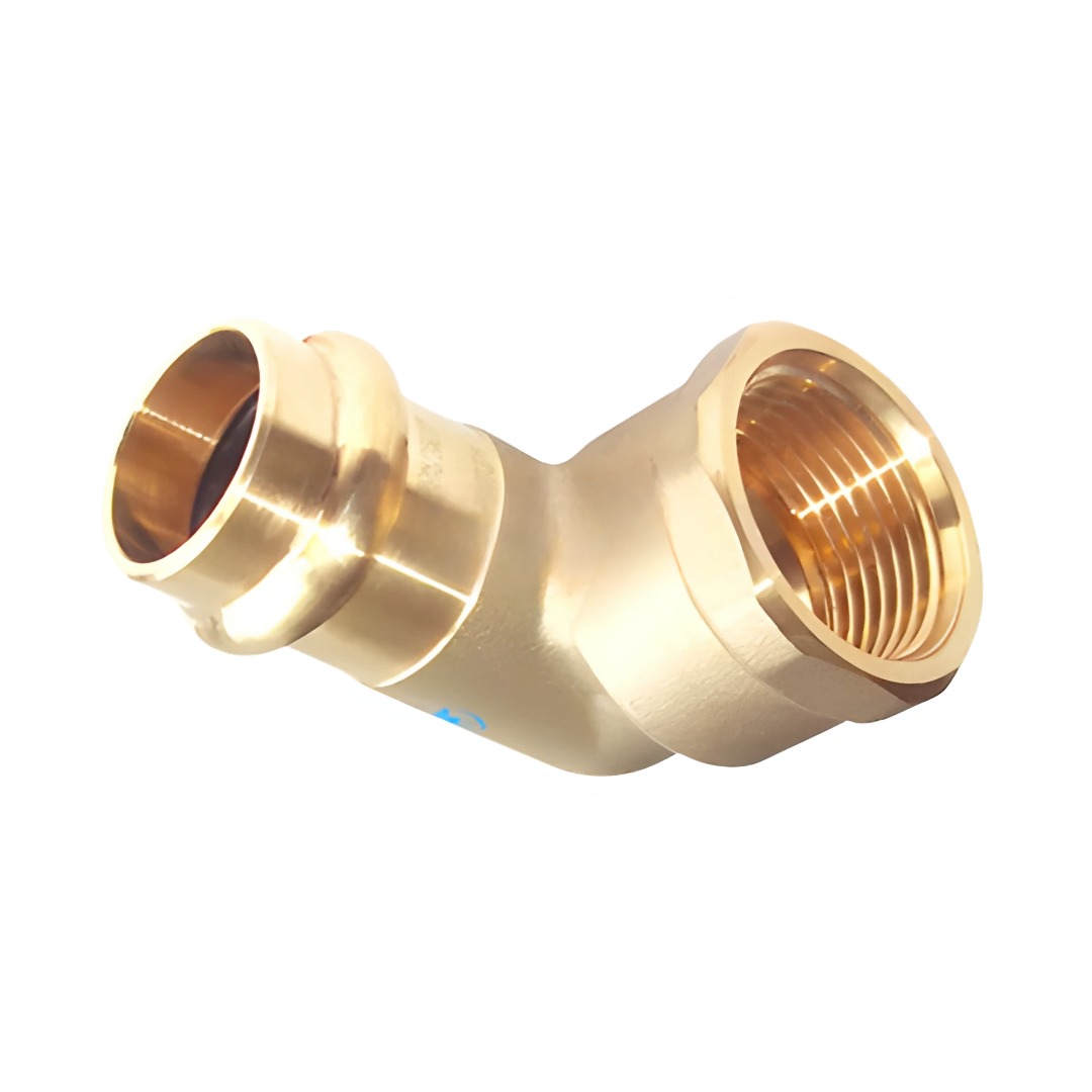 Copper Press Female Elbow - Water