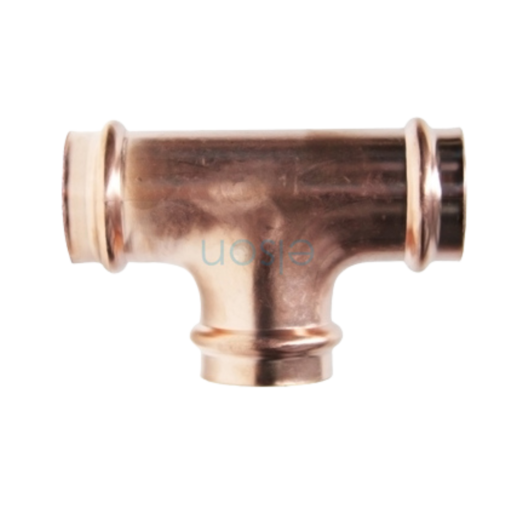 Copper Press High Temperature Equal Tee - Water