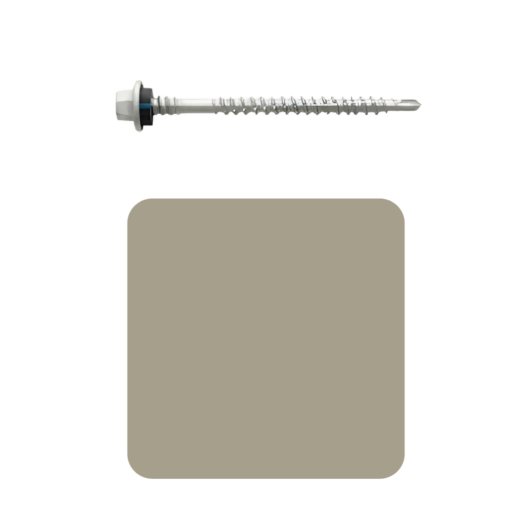 Roofing Screw Timber/Metal M6# 50mm Colorbond (100 Pack)