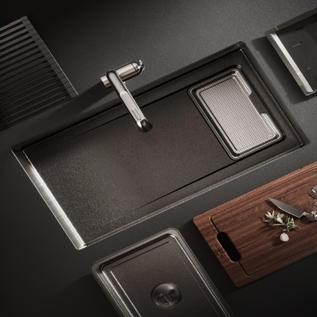 Noveen Novaq Handmade Kitchen Sink in Raw Stainless Steel