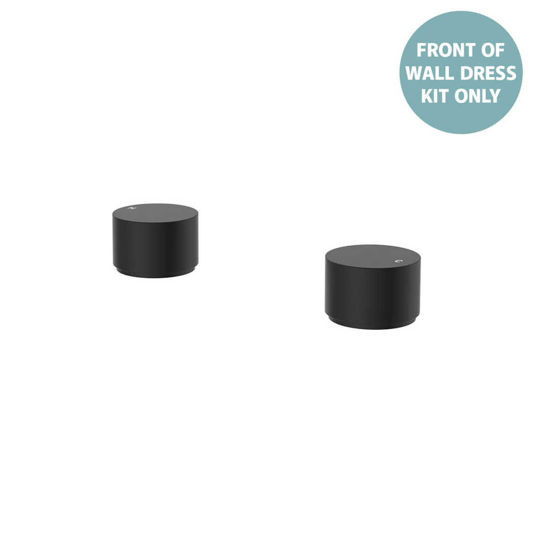 Fienza Kaya Round Hob Taps Dress Kit Matte Black Lf