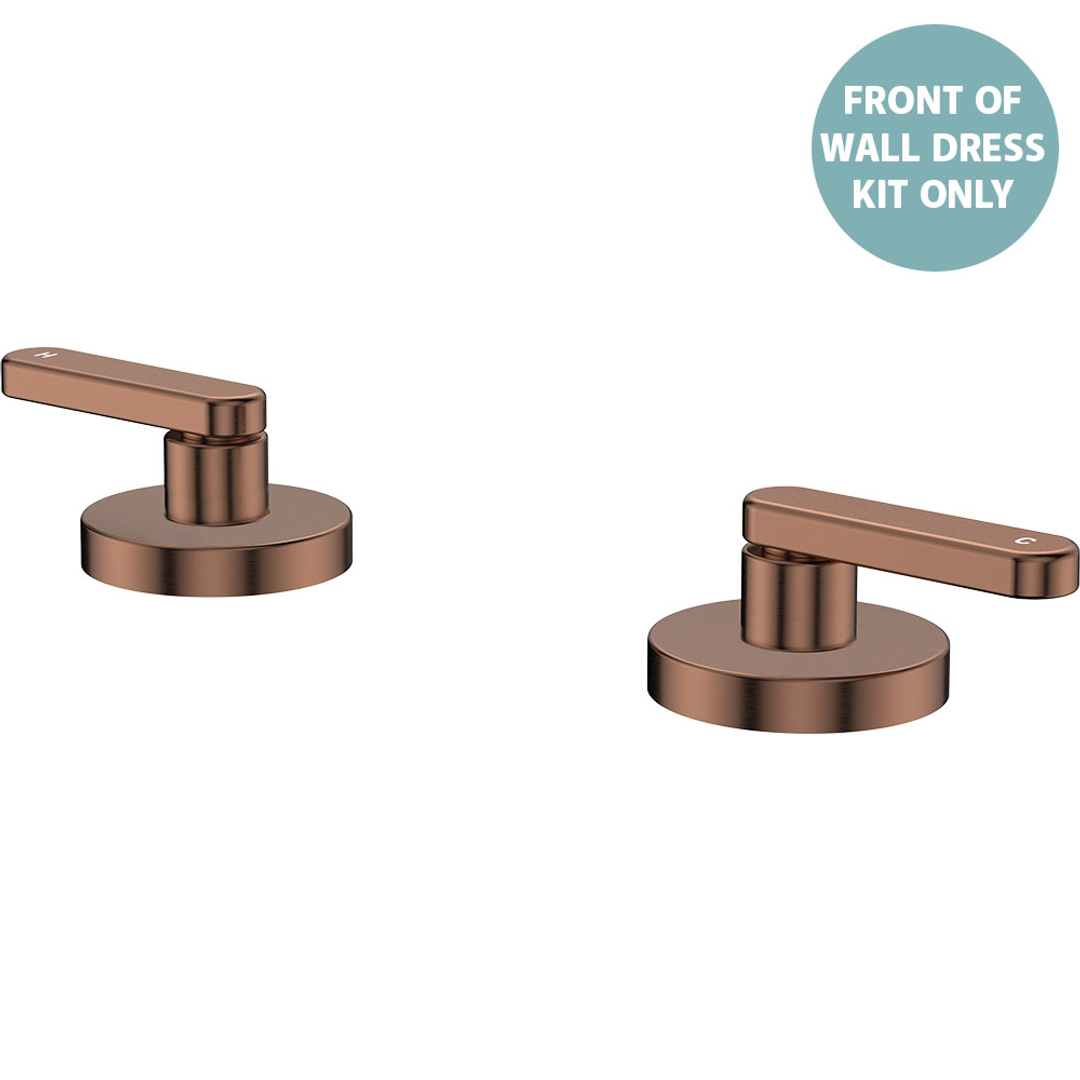 Fienza Kaya Lever Hob Taps Dress Kit Brushed Copper Lf