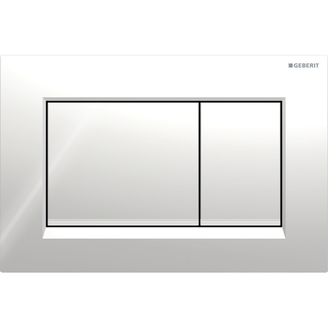 Aspire Urban II Wf Inwall Suite Square C/P Button Cistern Seat & Pan