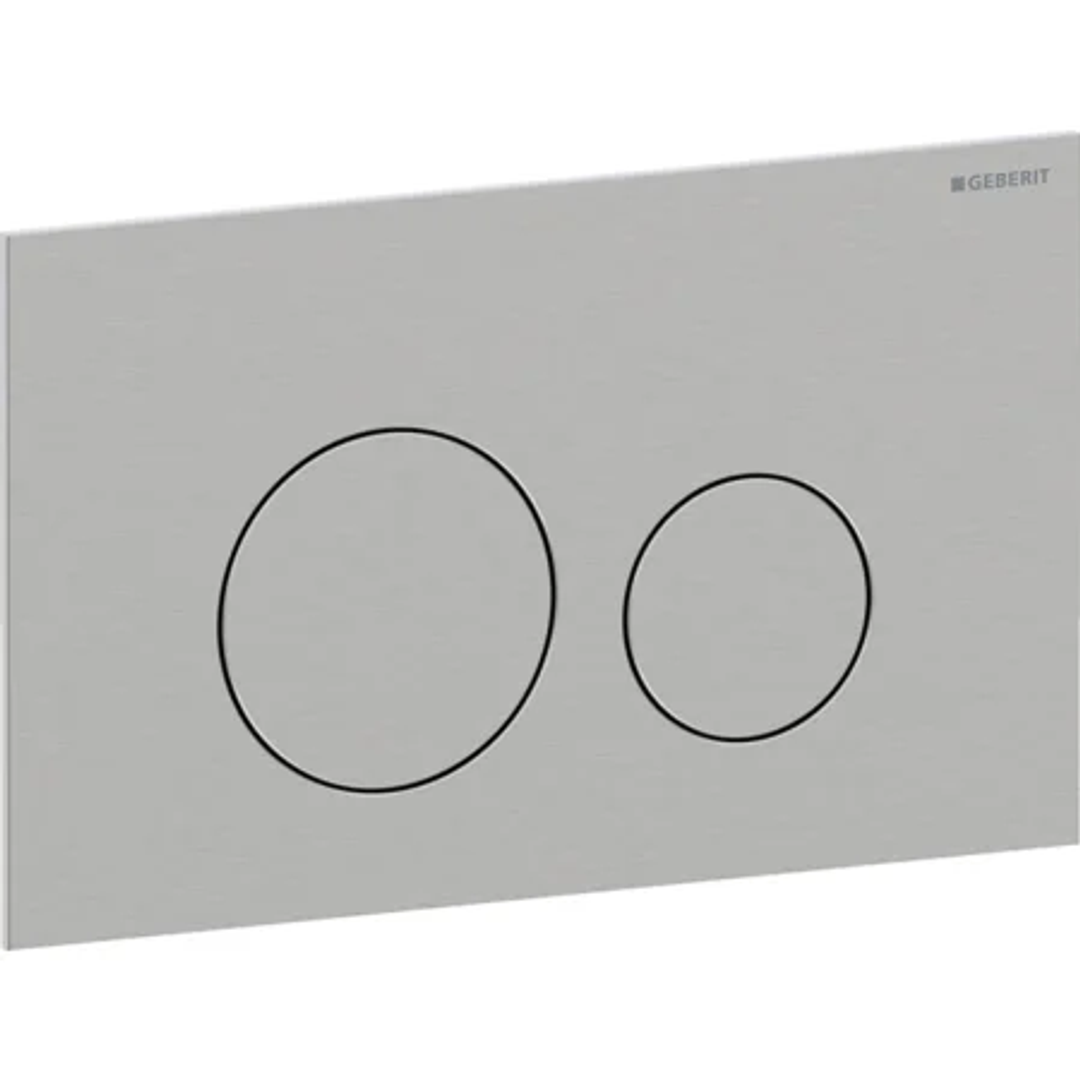Geberit Sigma40 D/F Button & Access Plate Round Stainless Steel Brushed 115.628.Fw.1