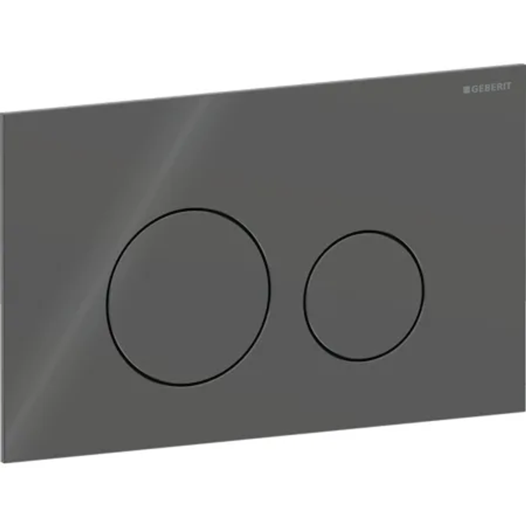 Geberit Sigma40 D/F Button & Access Plate Round Lava Glass 115.628.Jk.1