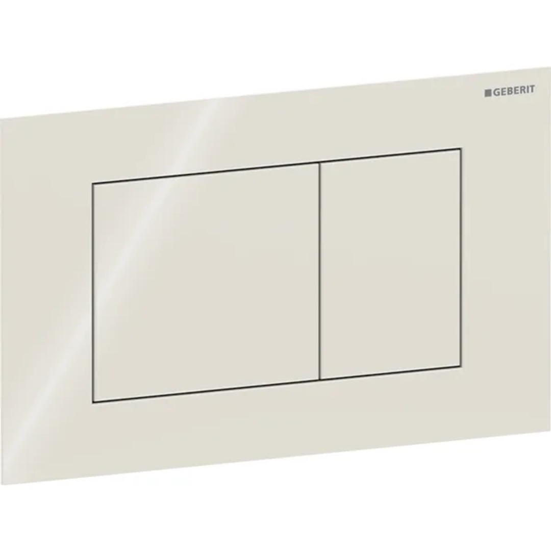 Geberit Sigma40 D/F Button & Access Plate Square Sand-Grey Glass 115.629.Jl.1