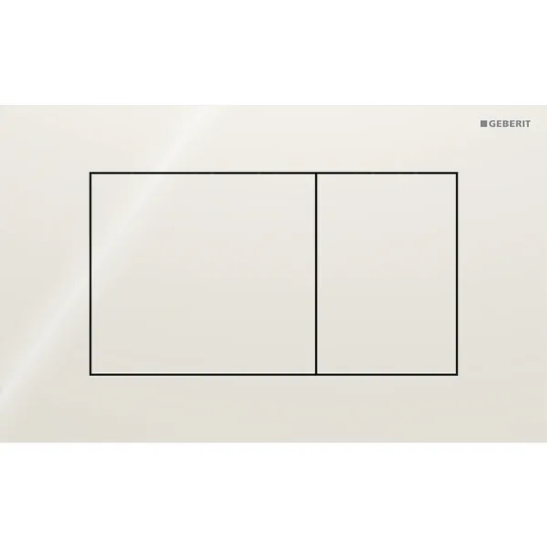 Geberit Sigma40 D/F Button & Access Plate Square Sand-Grey Glass 115.629.Jl.1