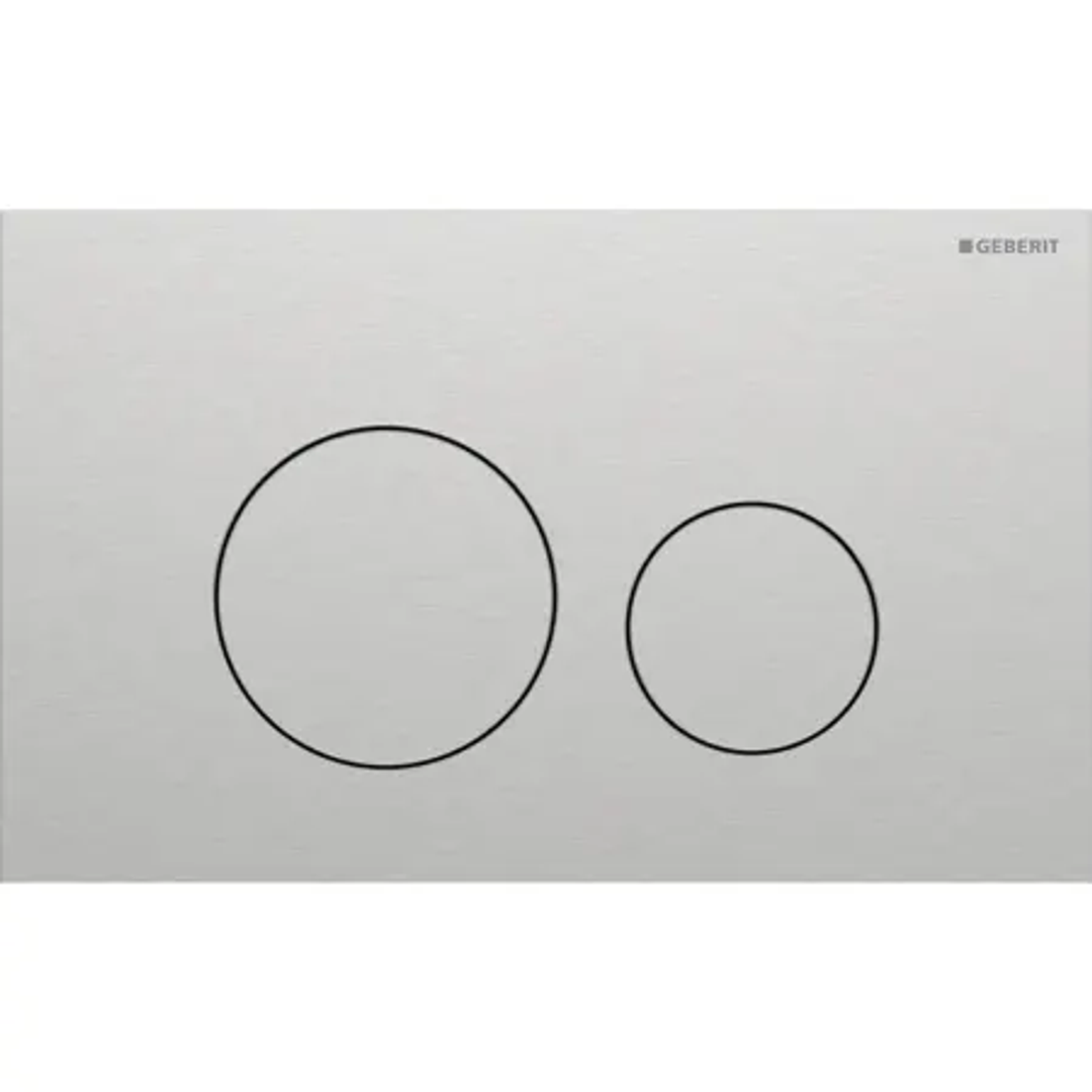 Geberit Sigma40 D/F Button & Access Plate Round Stainless Steel Brushed 115.628.Fw.1