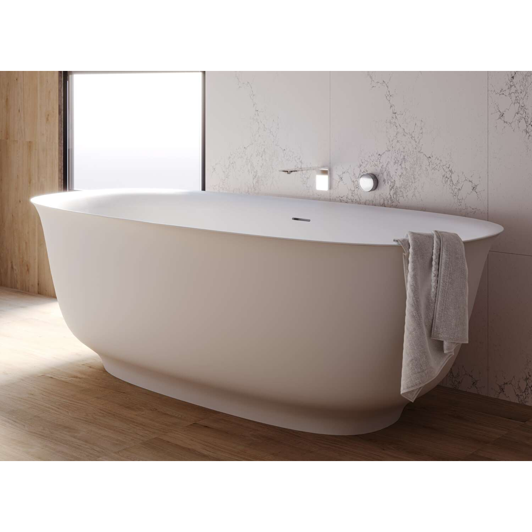 Domus Living Caria Stone Freestanding Bath Matte Grey 1700mm