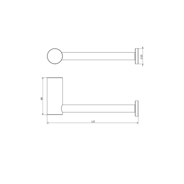 Linsol Dotti Toilet Roll Holder Chrome