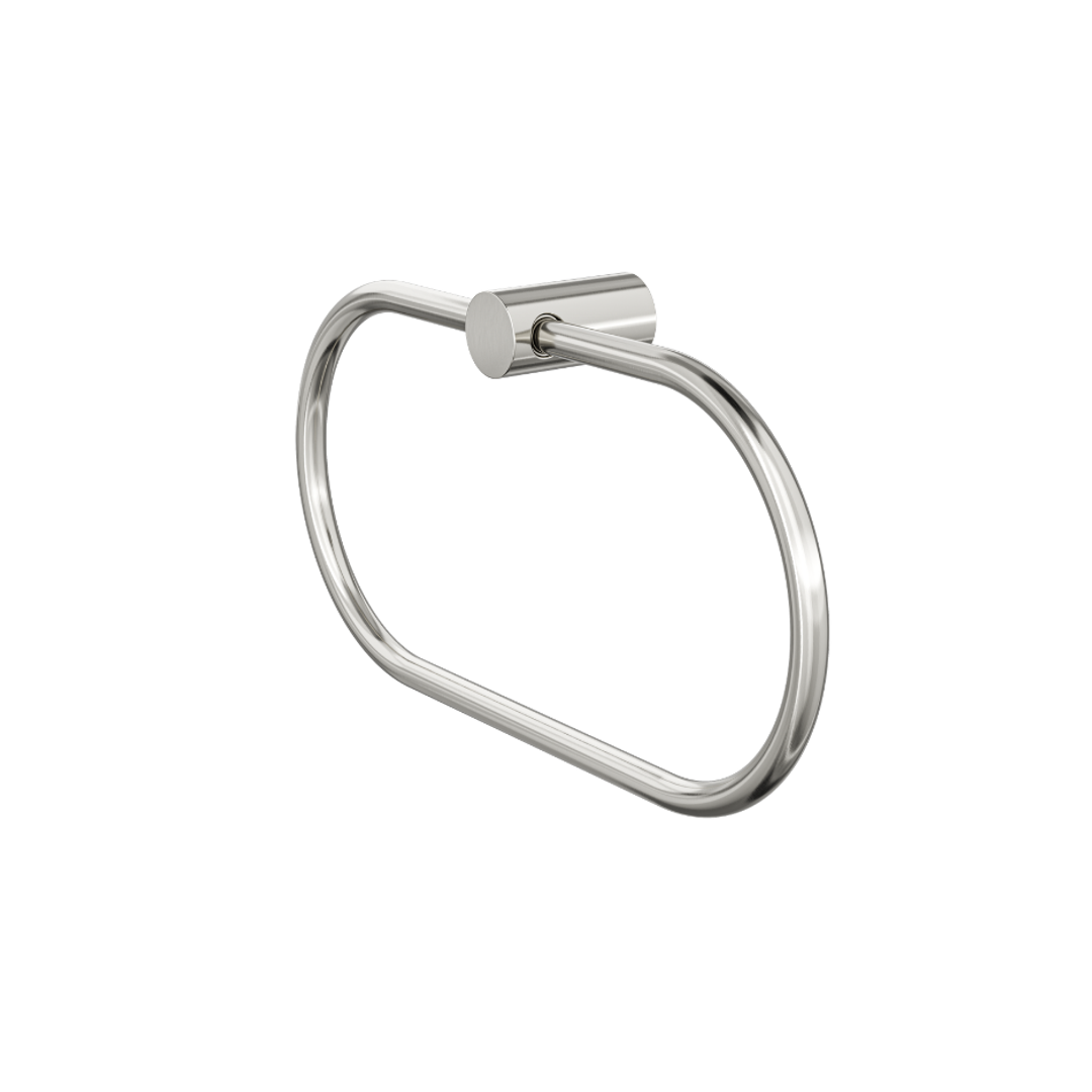 Linsol Dotti Towel Ring Brushed Nickel
