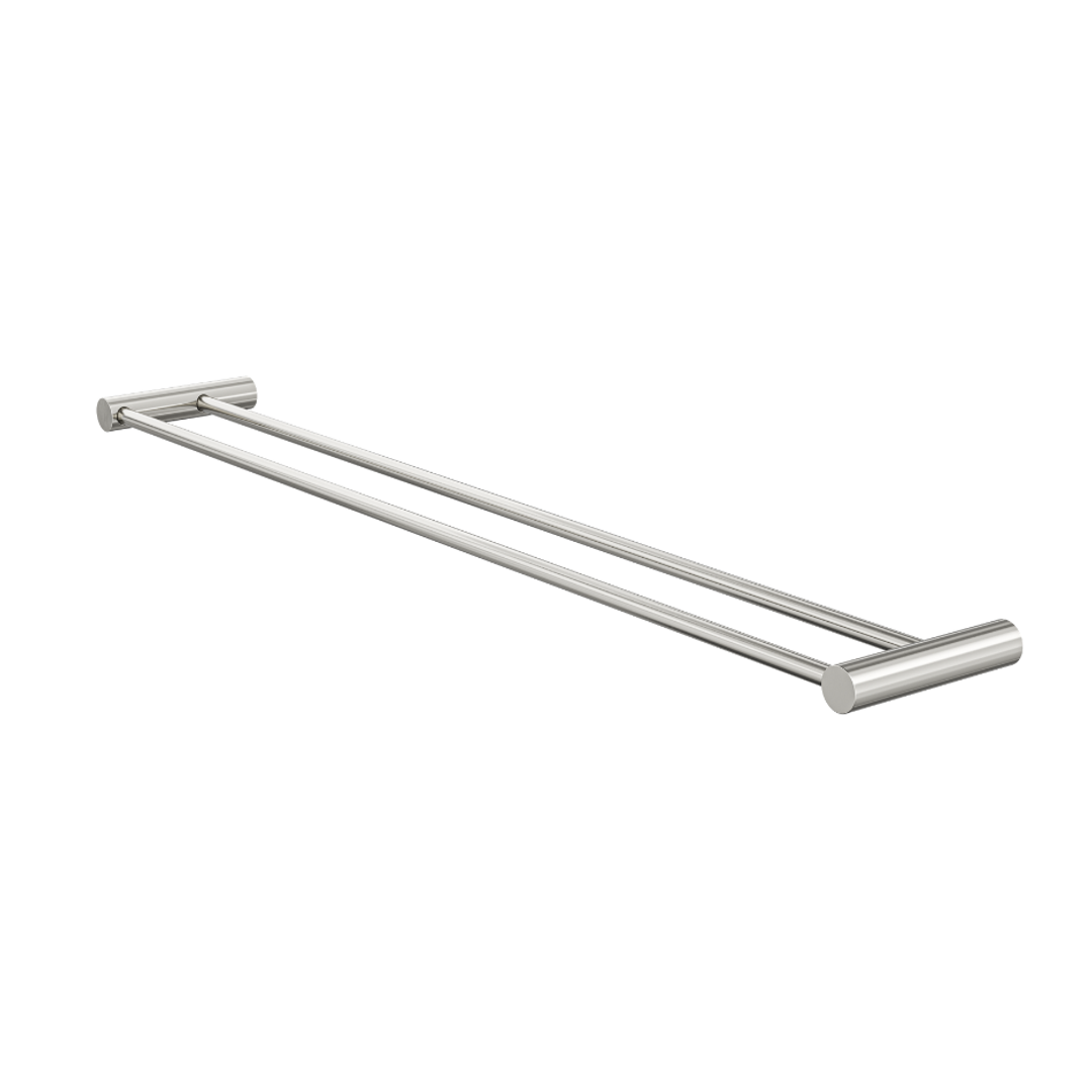 Linsol Dotti 800Mm Double Towel Rail Brushed Nickel