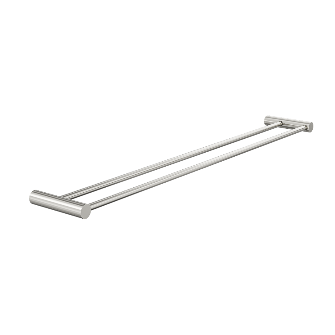 Linsol Dotti 800Mm Double Towel Rail Brushed Nickel