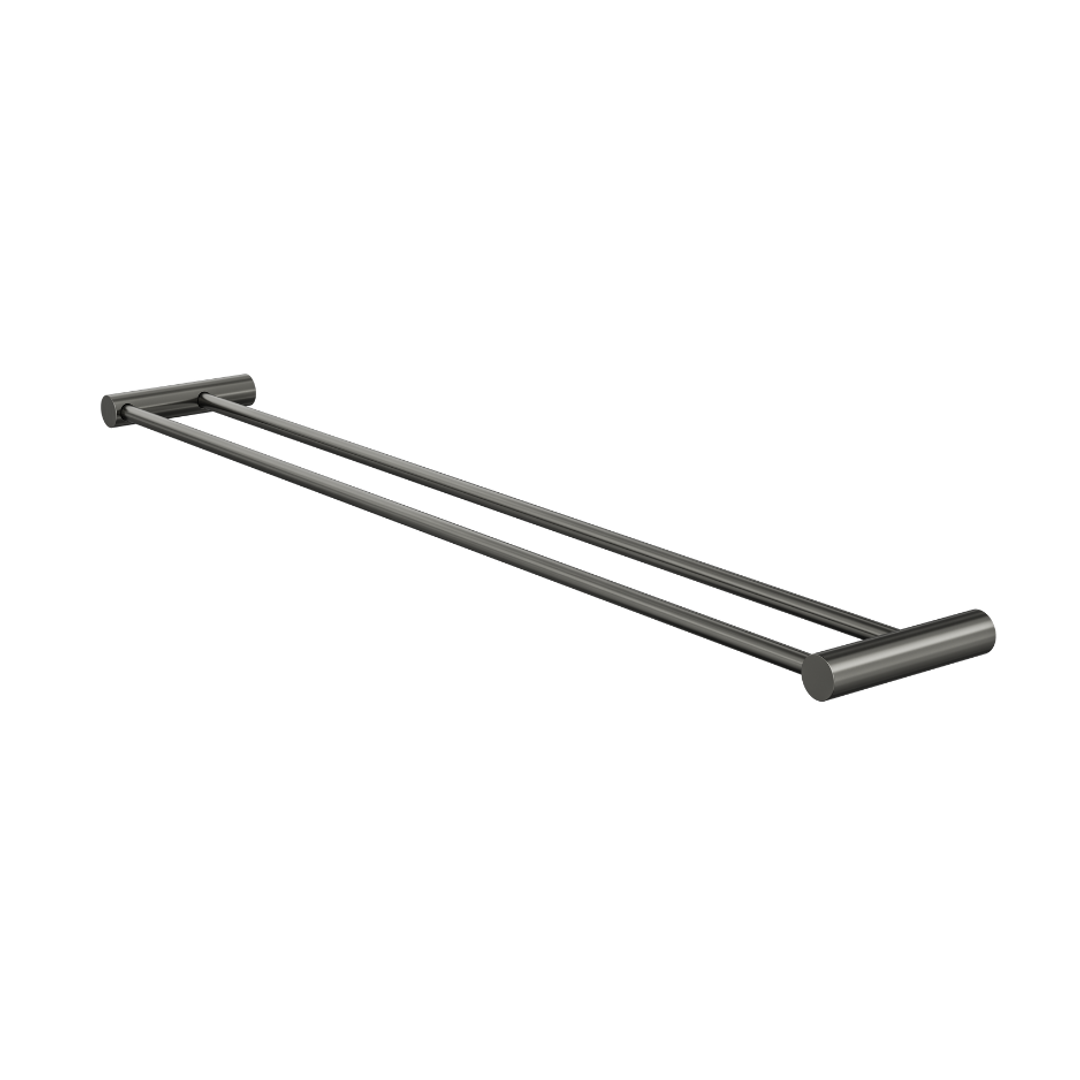 Linsol Dotti 800Mm Double Towel Rail Gunmetal