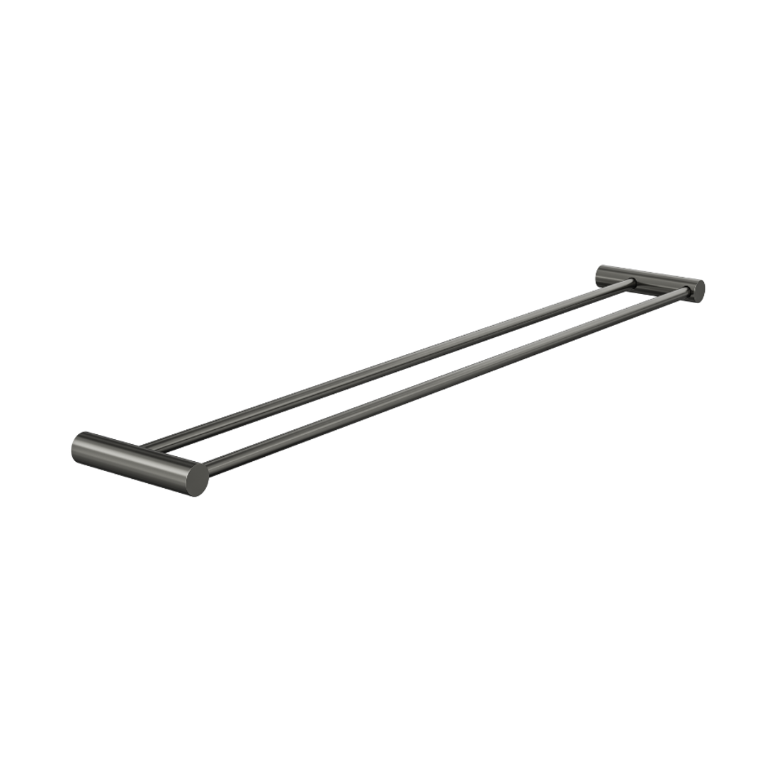 Linsol Dotti 800Mm Double Towel Rail Gunmetal