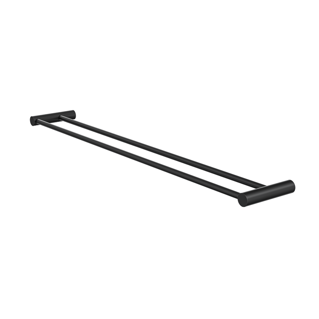 Linsol Dotti 800Mm Double Towel Rail Matte Black