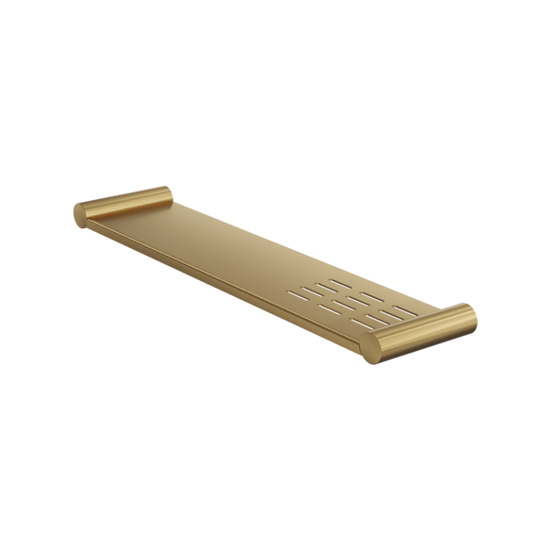 Linsol Dotti Metal Shelf With Soap Dish Brushed Brass