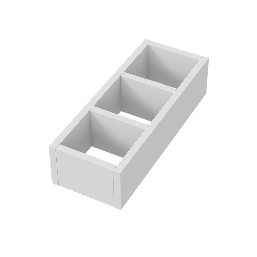Fienza Drawer Organiser For Empire 900 Pill Cabinet White Small 322X124X80mm 1 Pce