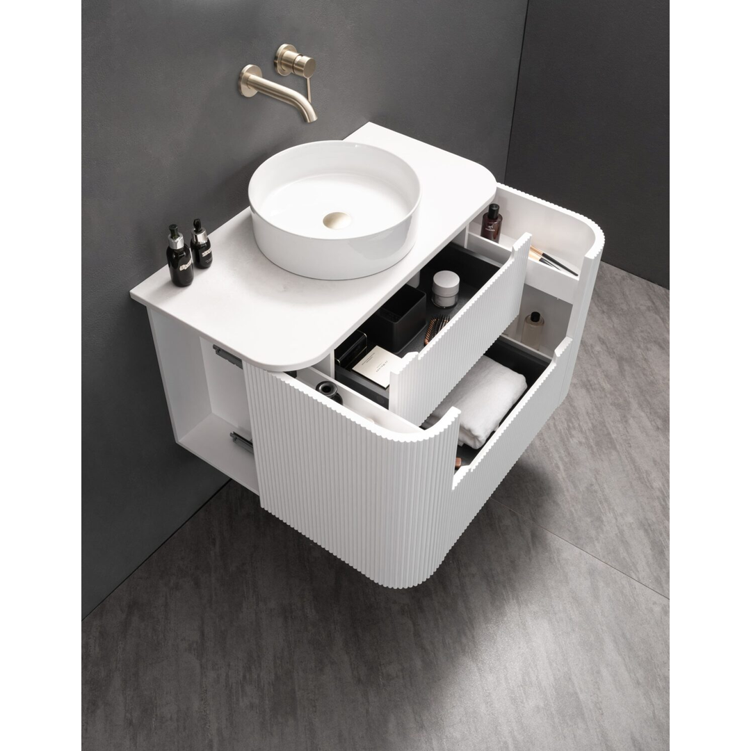Noveen Almere 900Mm Wall Hung Vanity Nordic Mist Alpine White