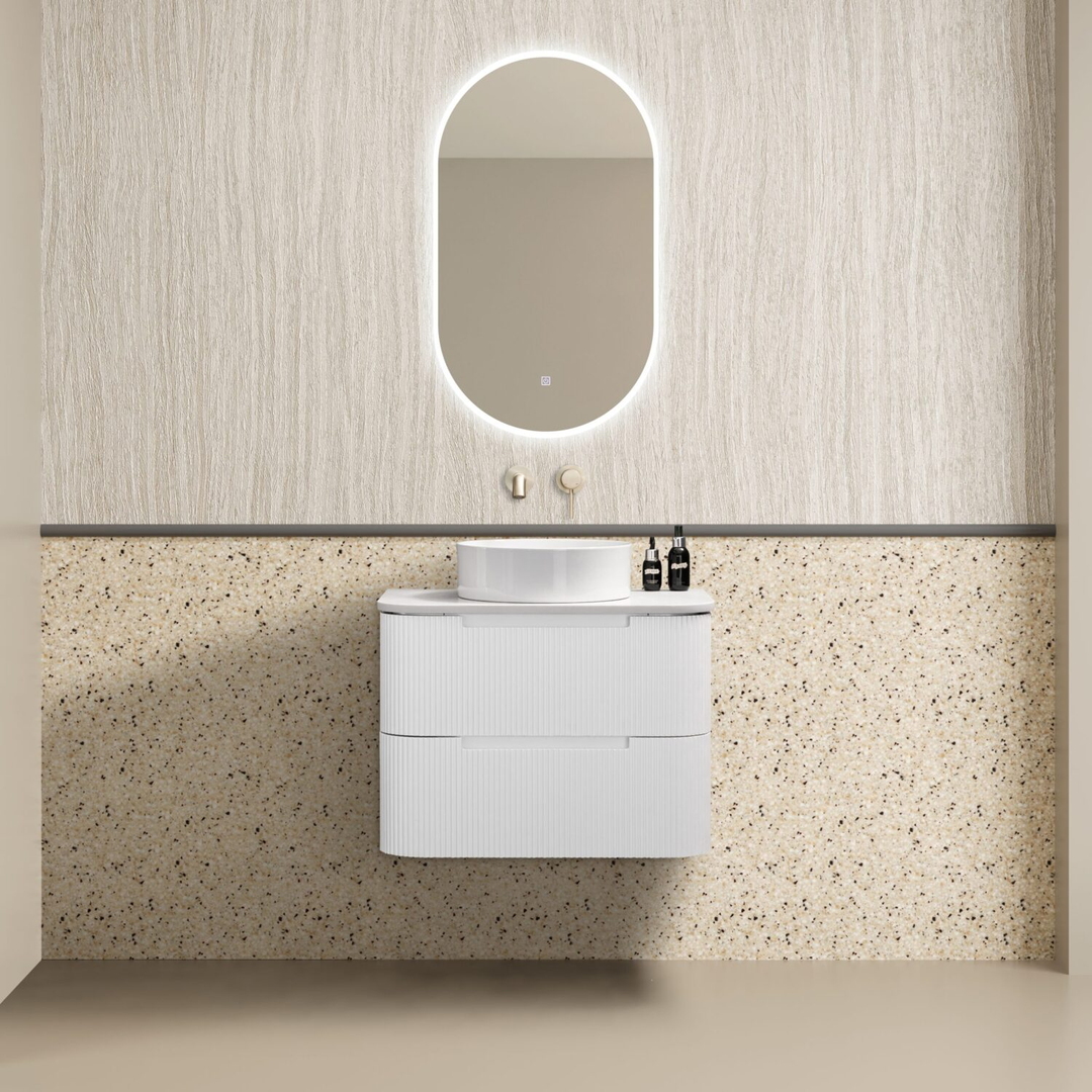 Noveen Almere 750Mm Wall Hung Vanity Cabinet Only Alpine White