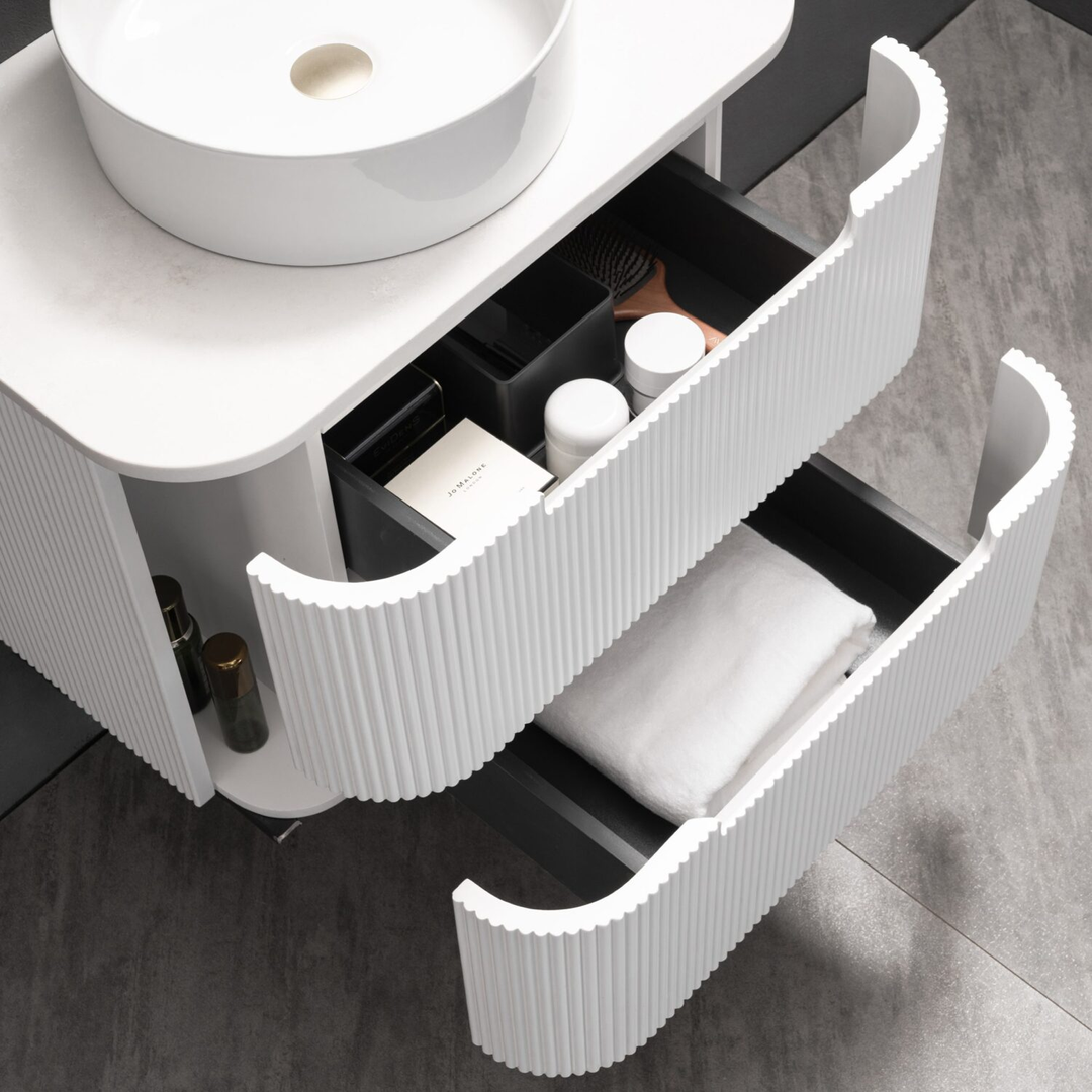 Noveen Almere 750Mm Wall Hung Vanity Cabinet Only Alpine White