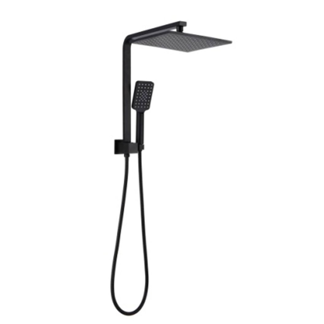 Bella Vista Multifunction Shower Set -Dual Head Short - Square - X Black