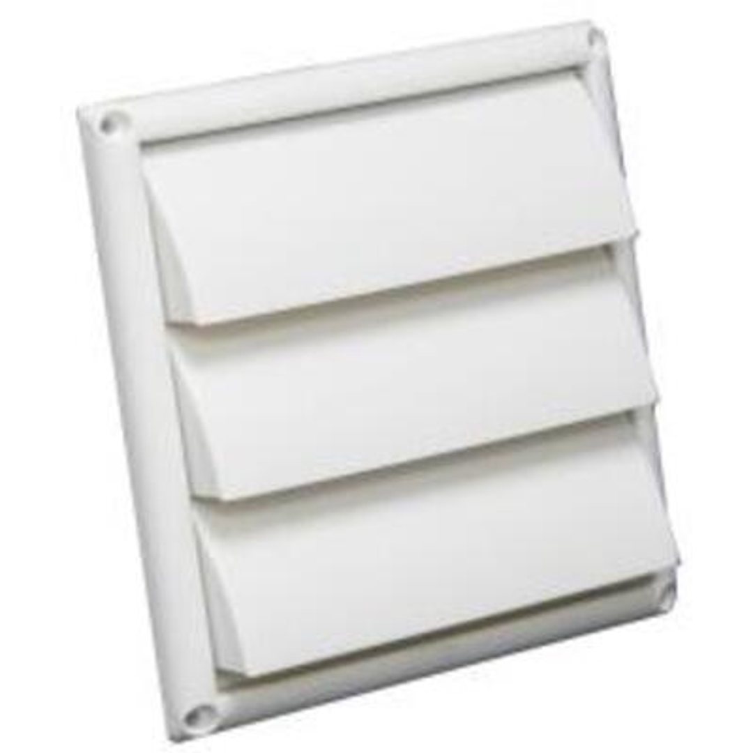 Deflect-O Vent Fixed Louvred Wall Vent 5 White Hsm5W