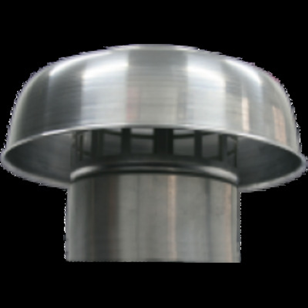 Deflect-O Roof Mushroom Cowl With Mesh Aluminium 4 100Mm Rmc4