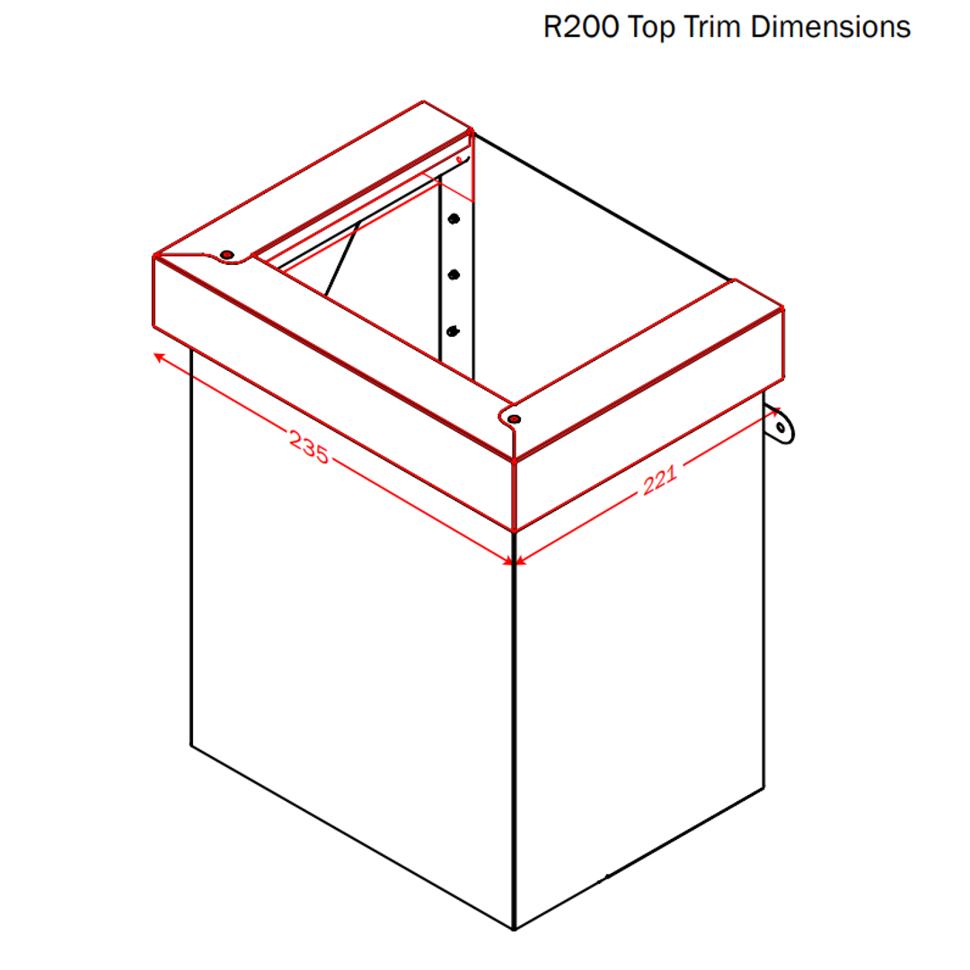 Dam Buster R200 Rainhead Top Trim Option