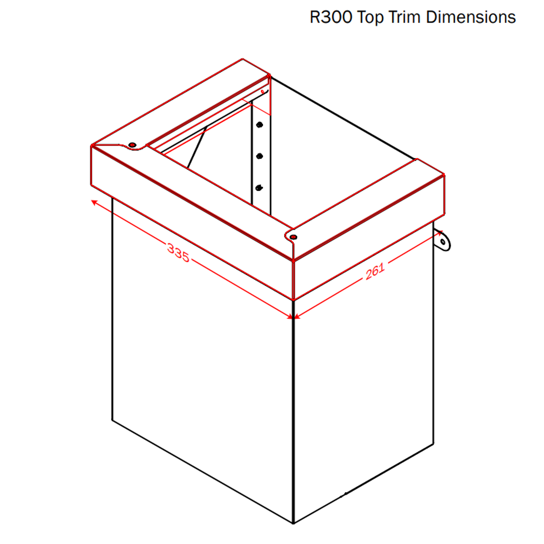 Dam Buster R300 Rainhead Top Trim Option