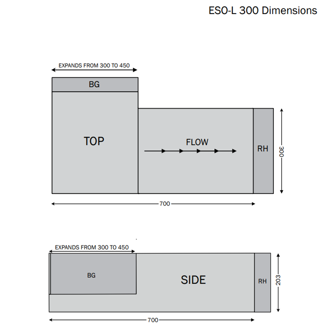 Dam Buster Eso-300-L End Side Outlet Left