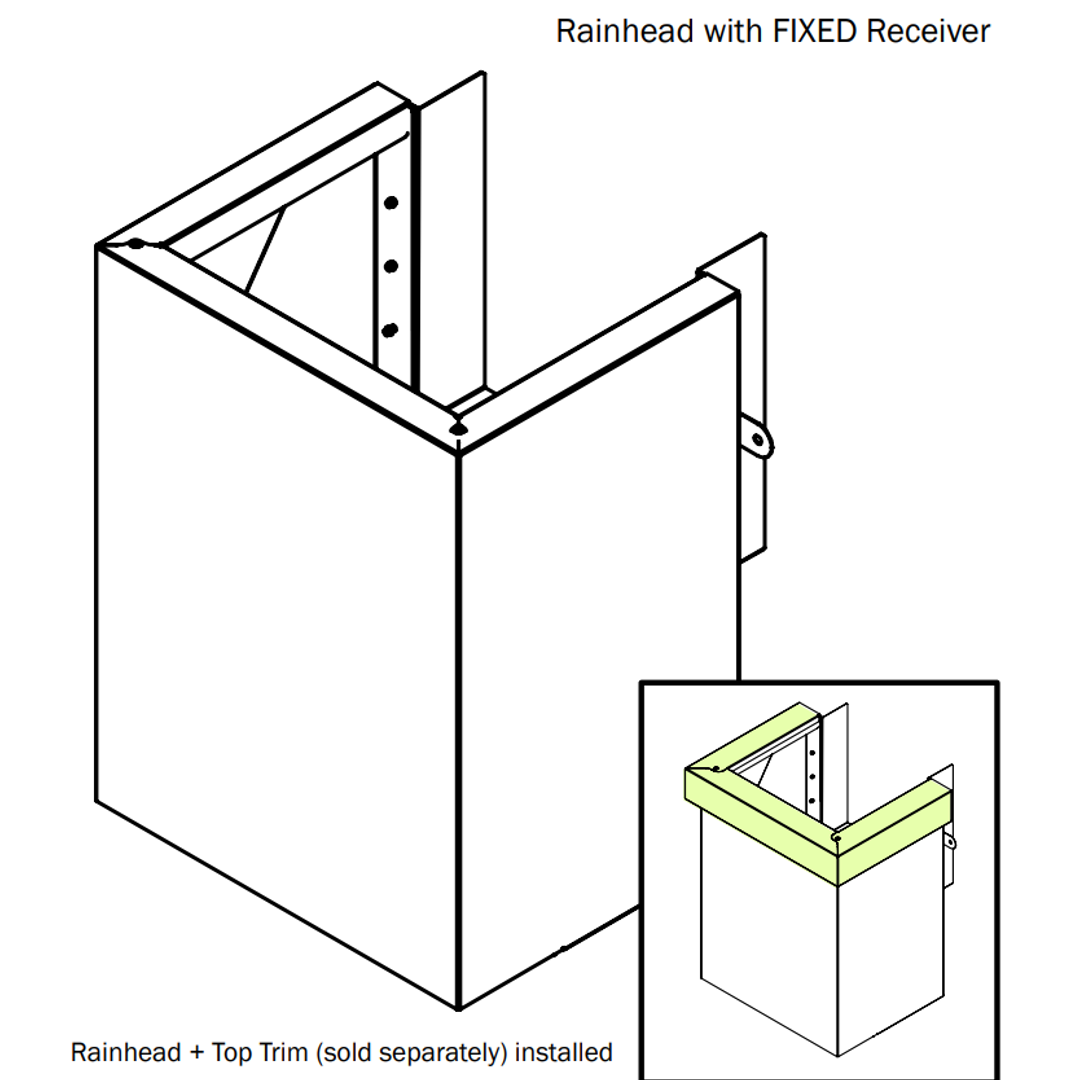 Dam Buster R300 Rainhead With Fixed Receiver