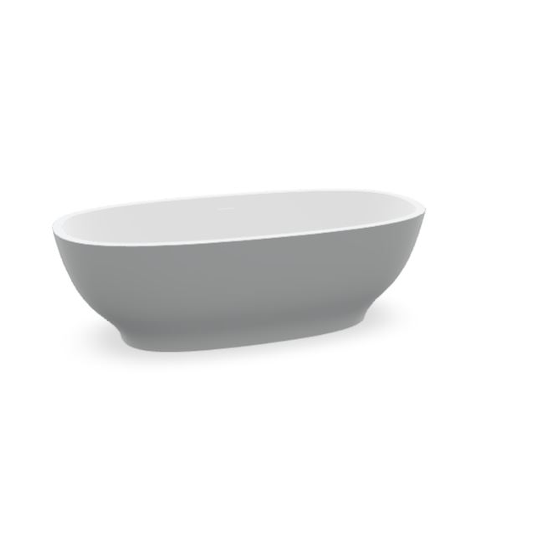 Domus Living Lemonia Freestanding Bath Matte Grey 1750mm