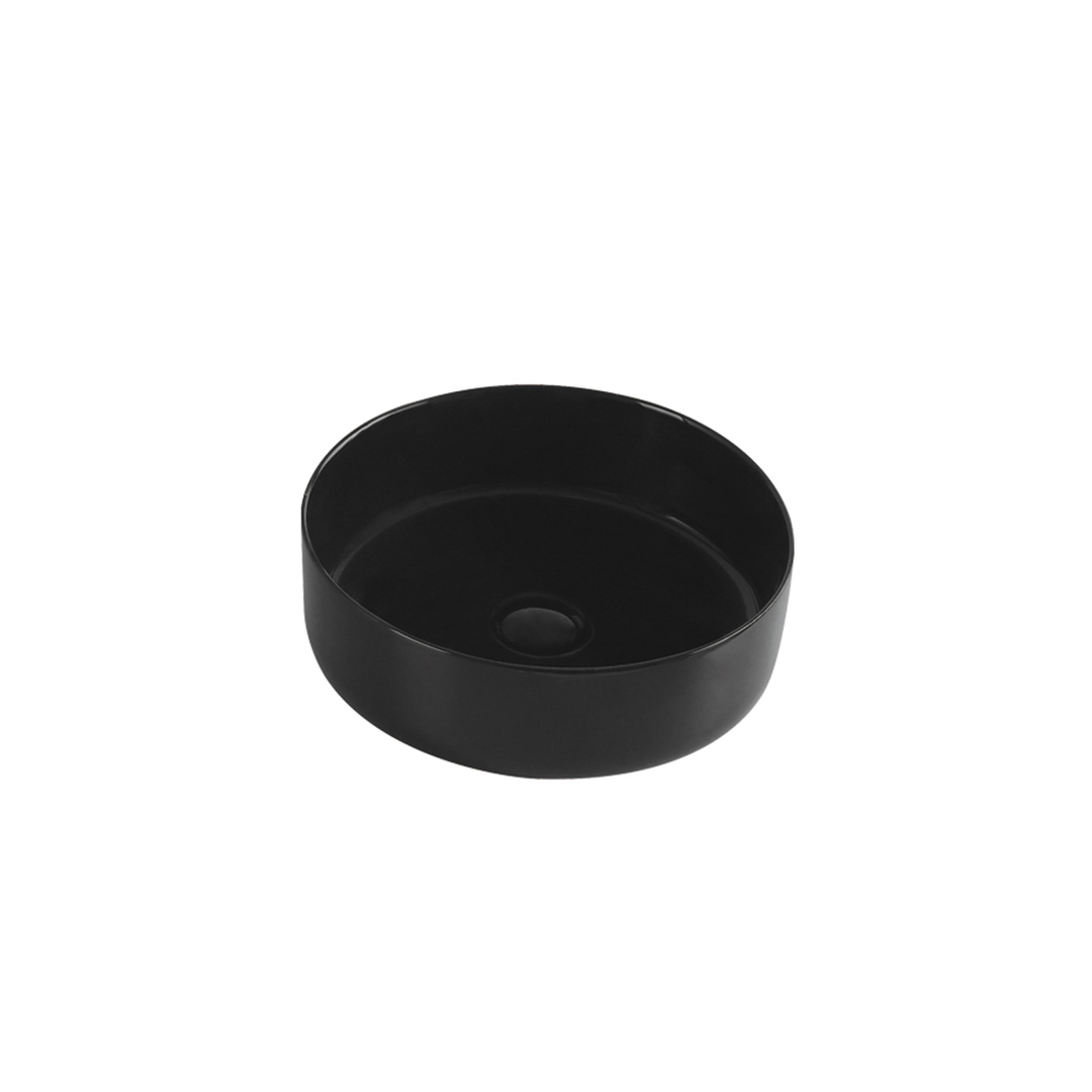 Aulic Dove Matte Black Above Counter Basin 360 X 360 X 120 mm