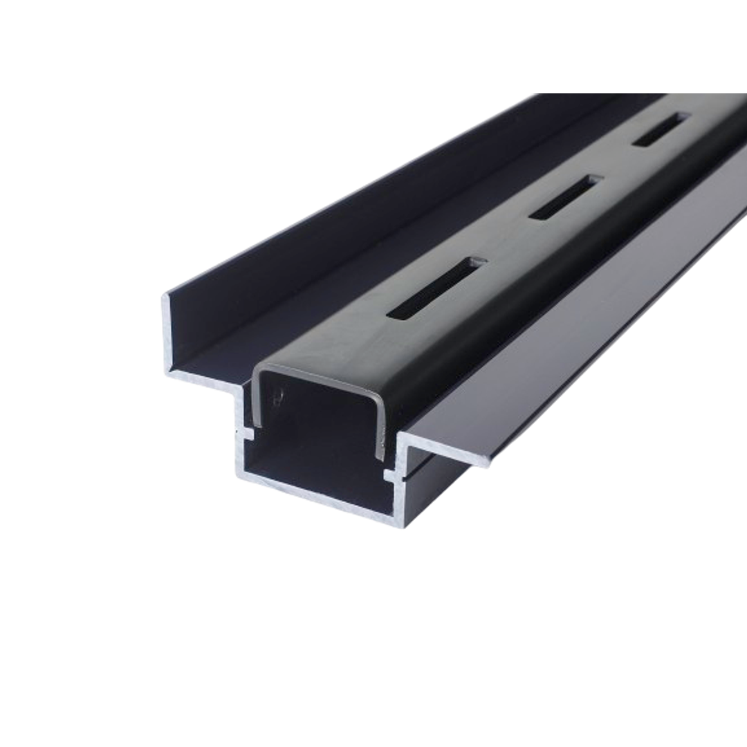 STRIP GRATE VL SHOWER CHANNEL 2250 VARIABLE LENGTH CHROME PLATED BLACK